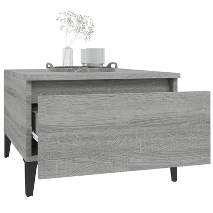 Bijzettafels 2 St 50X46X35 Cm Bewerkt Hout Grijs Sonoma Eiken