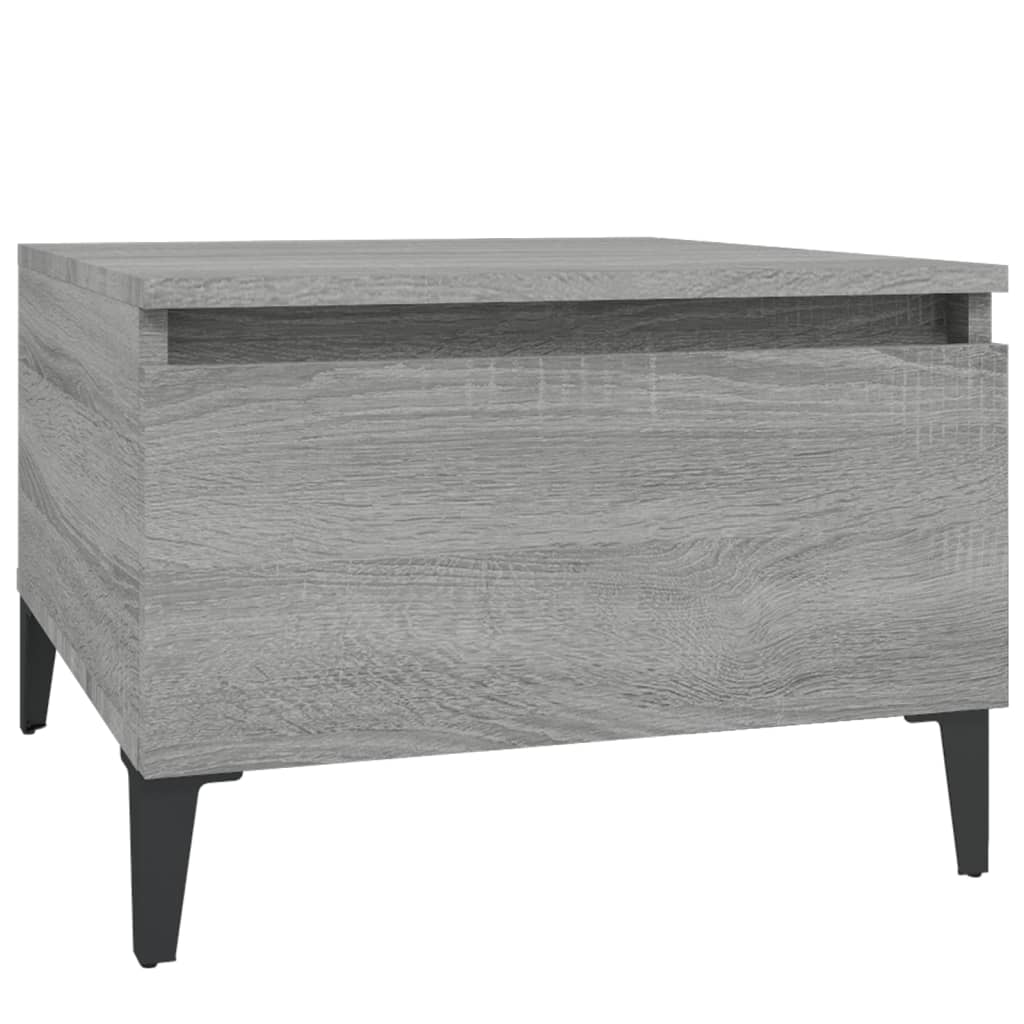 Bijzettafels 2 St 50X46X35 Cm Bewerkt Hout Grijs Sonoma Eiken