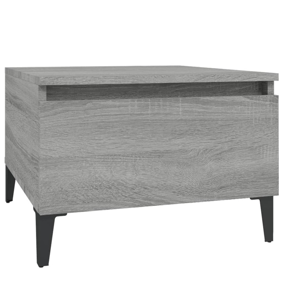 Bijzettafels 2 St 50X46X35 Cm Bewerkt Hout Grijs Sonoma Eiken