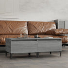 Bijzettafels 2 st 50x46x35 cm bewerkt hout grijs