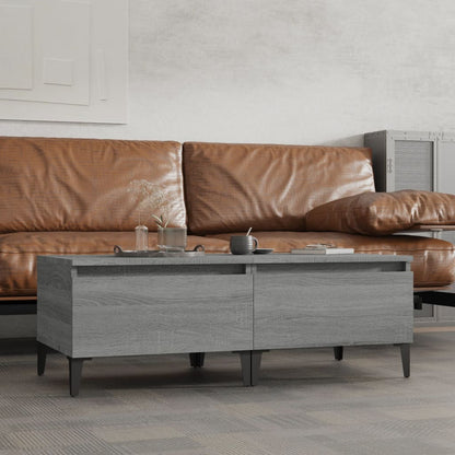 Bijzettafels 2 St 50X46X35 Cm Bewerkt Hout Grijs Sonoma Eiken