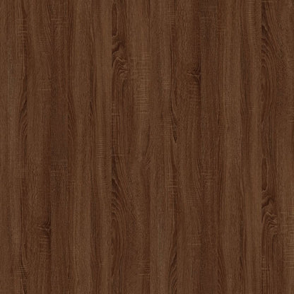 Bijzettafel 50X46X35 Cm Bewerkt Hout Bruin Eikenkleur