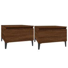Bijzettafels 2 St 50X46X35 Cm Bewerkt Hout Bruin Eikenkleur