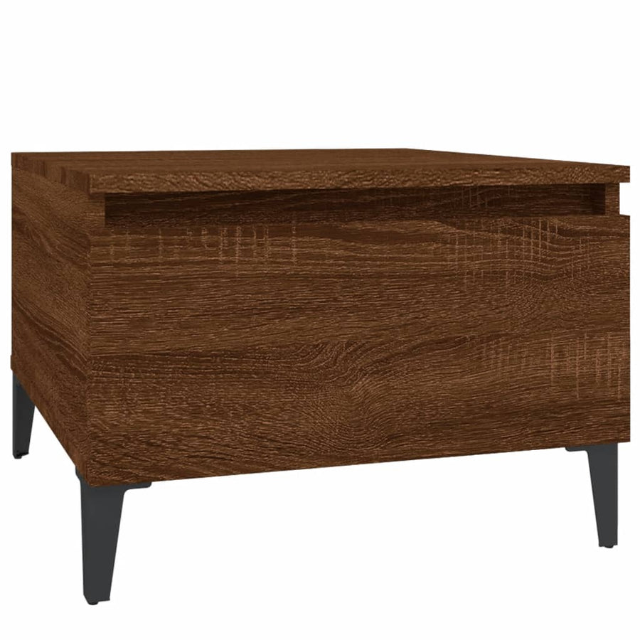 Bijzettafels 2 St 50X46X35 Cm Bewerkt Hout Bruin Eikenkleur