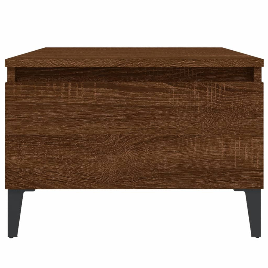 Bijzettafels 2 St 50X46X35 Cm Bewerkt Hout Bruin Eikenkleur