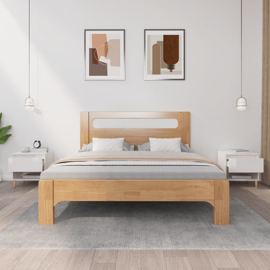Nachtkastjes 2 St 50X46X50 Cm Bewerkt Hout Hoogglans Wit