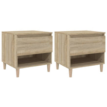 Nachtkastjes 2 St 50X46X50 Cm Bewerkt Hout Sonoma Eikenkleurig