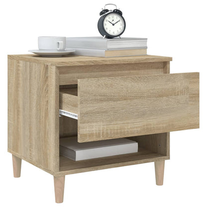 Nachtkastjes 2 St 50X46X50 Cm Bewerkt Hout Sonoma Eikenkleurig