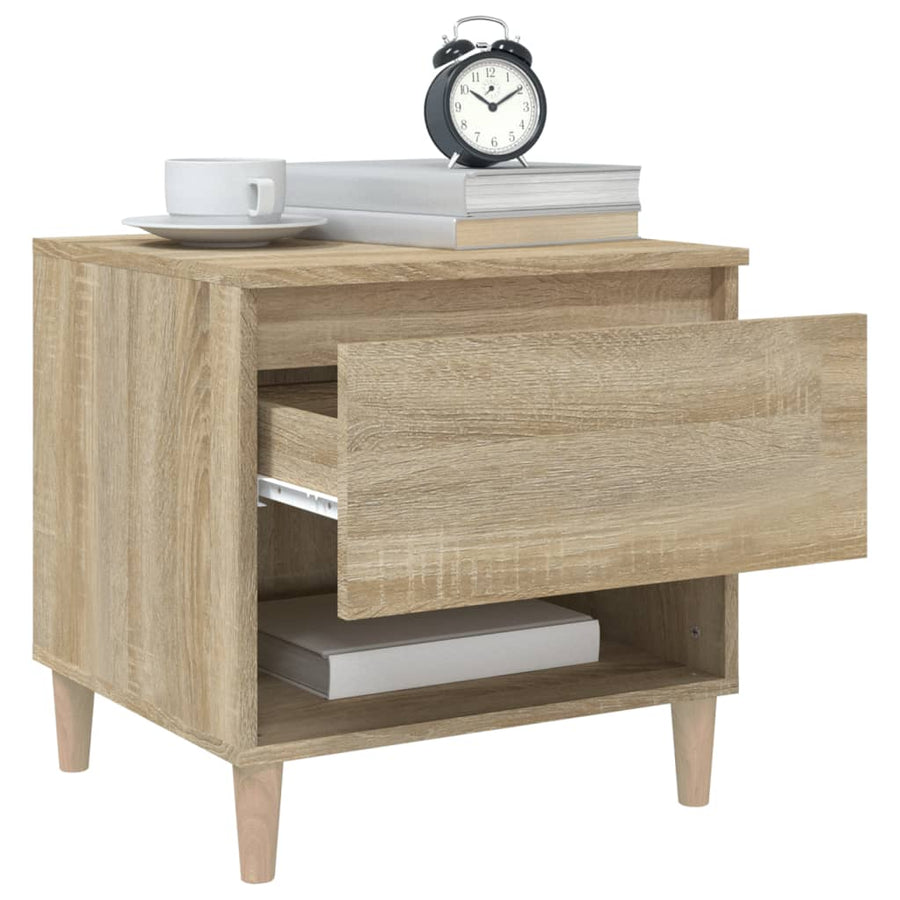Nachtkastjes 2 St 50X46X50 Cm Bewerkt Hout Sonoma Eikenkleurig