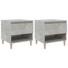 Nachtkastjes 2 St 50X46X50 Cm Bewerkt Hout Betongrijs