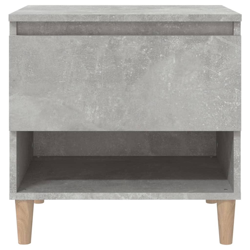 Nachtkastjes 2 St 50X46X50 Cm Bewerkt Hout Betongrijs