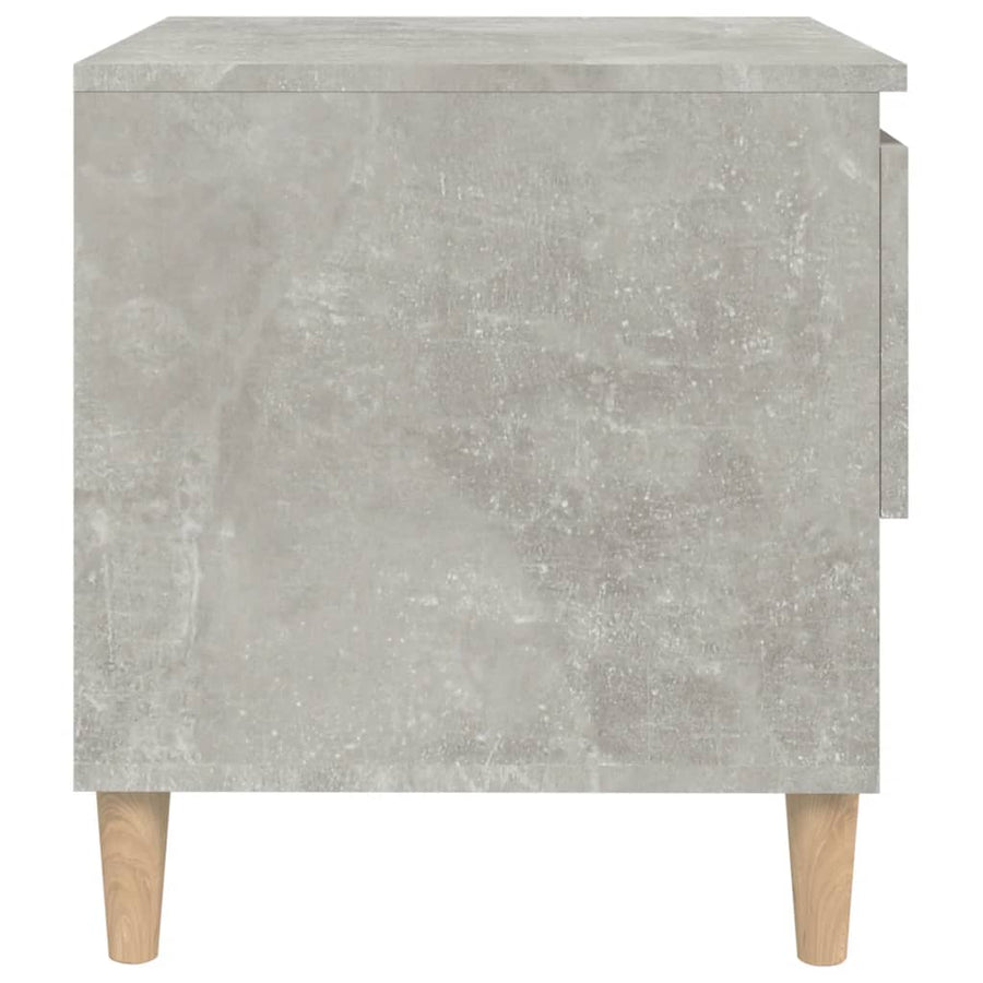 Nachtkastjes 2 St 50X46X50 Cm Bewerkt Hout Betongrijs