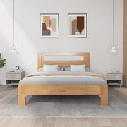 Bedside tables 2 pcs 50x46x50 cm engineered wood concrete grey