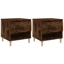 Nachtkastjes 2 St 50X46X50 Cm Bewerkt Hout Gerookt Eikenkleurig