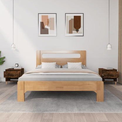 Nachtkastjes 2 St 50X46X50 Cm Bewerkt Hout Gerookt Eikenkleurig
