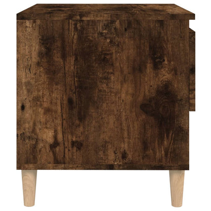 Nachtkastjes 2 St 50X46X50 Cm Bewerkt Hout Gerookt Eikenkleurig