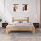 Nachtkastjes 2 st 50x46x50 cm bewerkt hout gerookt eiken