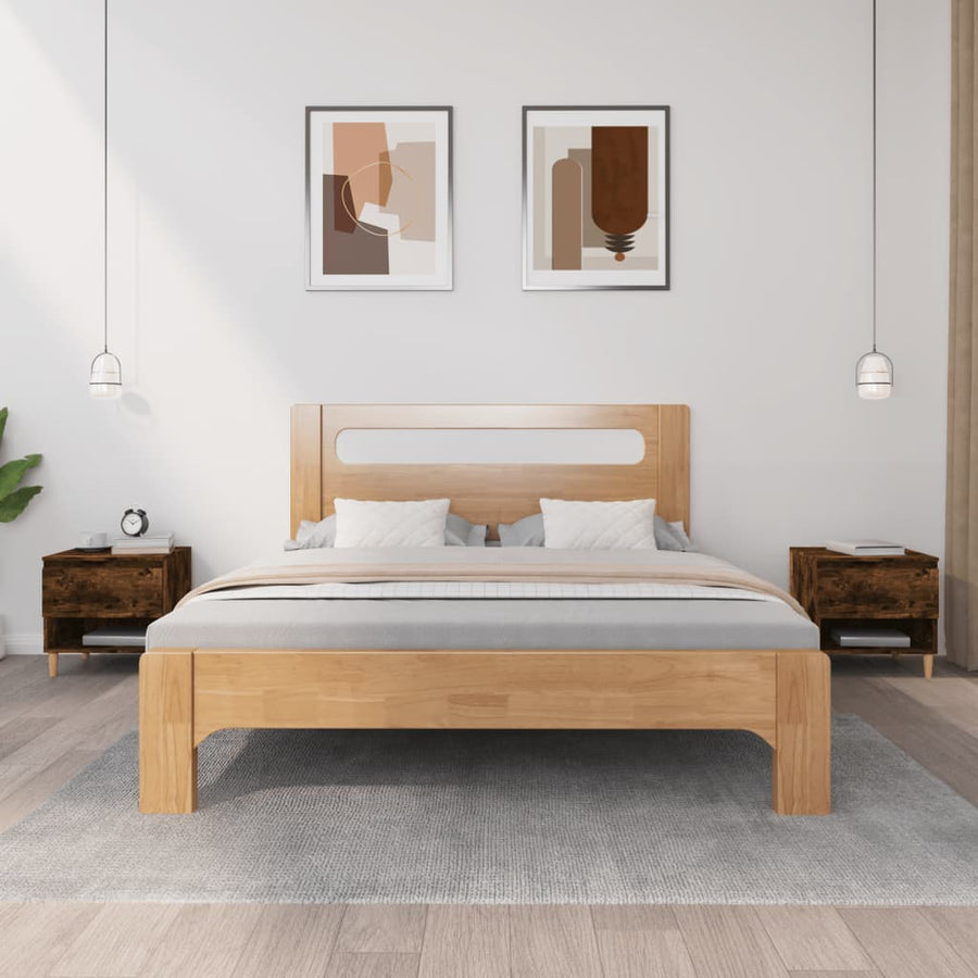 Nachtkastjes 2 St 50X46X50 Cm Bewerkt Hout Gerookt Eikenkleurig