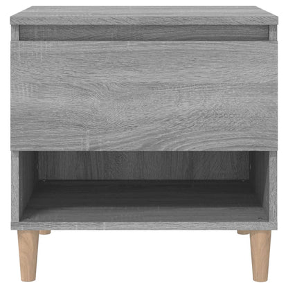 Nachtkastje 50X46X50 Cm Bewerkt Hout Grijs Sonoma Eikenkleur