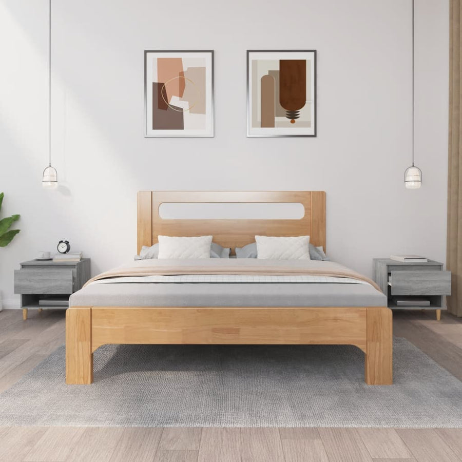 Nachtkastjes 2 St 50X46X50 Cm Bewerkt Hout Grijs Sonoma Eiken