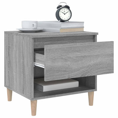Nachtkastjes 2 St 50X46X50 Cm Bewerkt Hout Grijs Sonoma Eiken