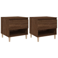 Nachtkastjes 2 St 50X46X50 Cm Bewerkt Hout Bruineikenkleurig