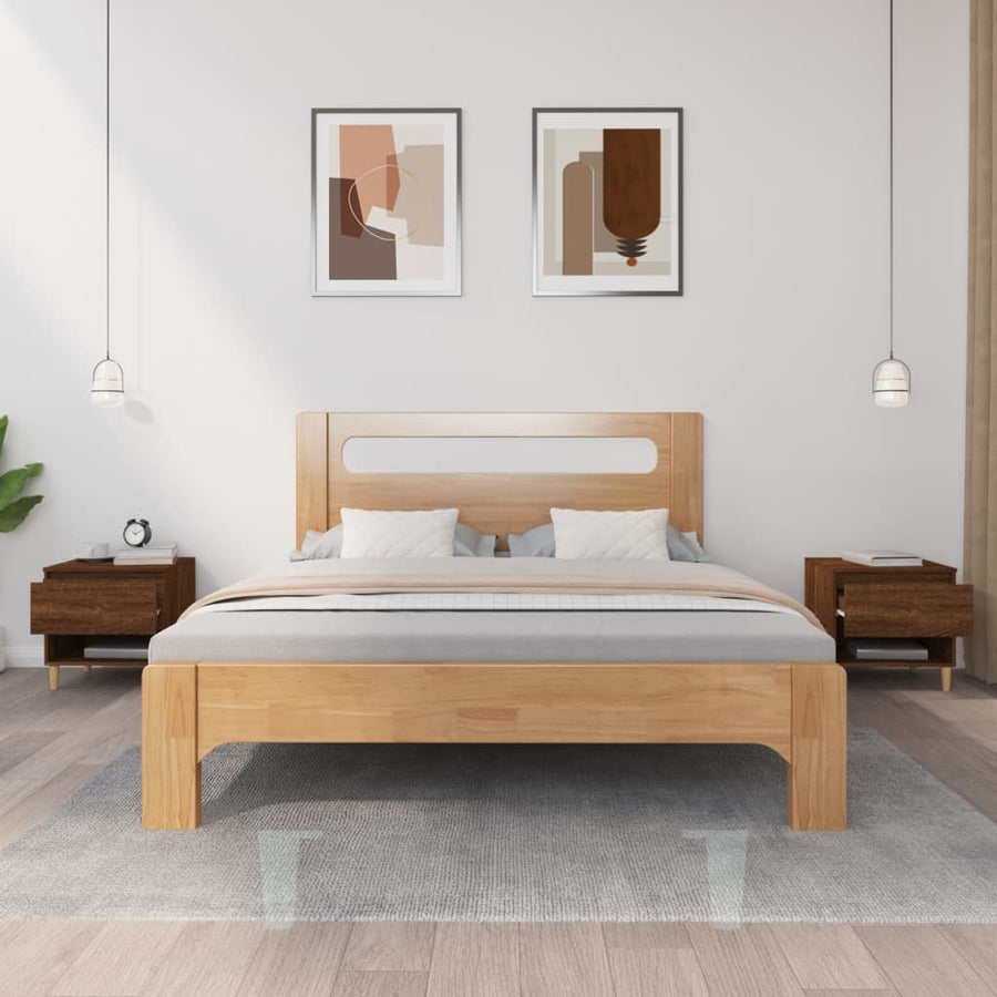 Nachtkastjes 2 St 50X46X50 Cm Bewerkt Hout Bruineikenkleurig