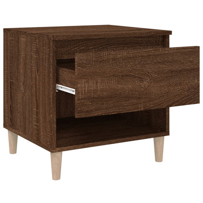 Nachtkastjes 2 St 50X46X50 Cm Bewerkt Hout Bruineikenkleurig