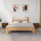 Nachtkastjes 2 st 50x46x50 cm bewerkt hout bruin