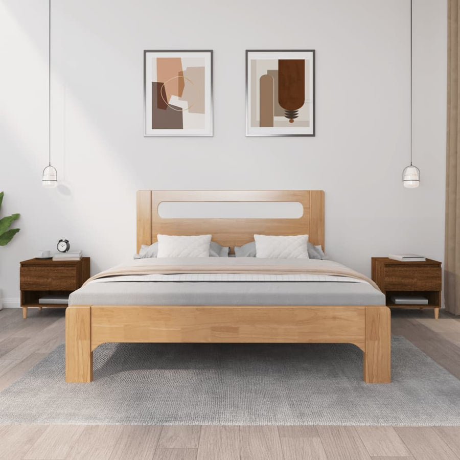 Nachtkastjes 2 St 50X46X50 Cm Bewerkt Hout Bruineikenkleurig