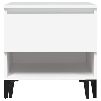 Bijzettafels 2 St 50X46X50 Cm Bewerkt Hout Wit