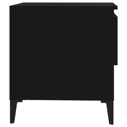 Bijzettafel 50X46X50 Cm Bewerkt Hout Zwart