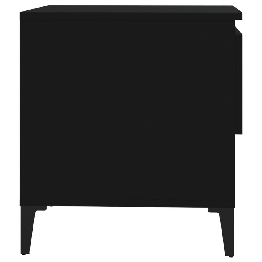 Bijzettafel 50X46X50 Cm Bewerkt Hout Zwart