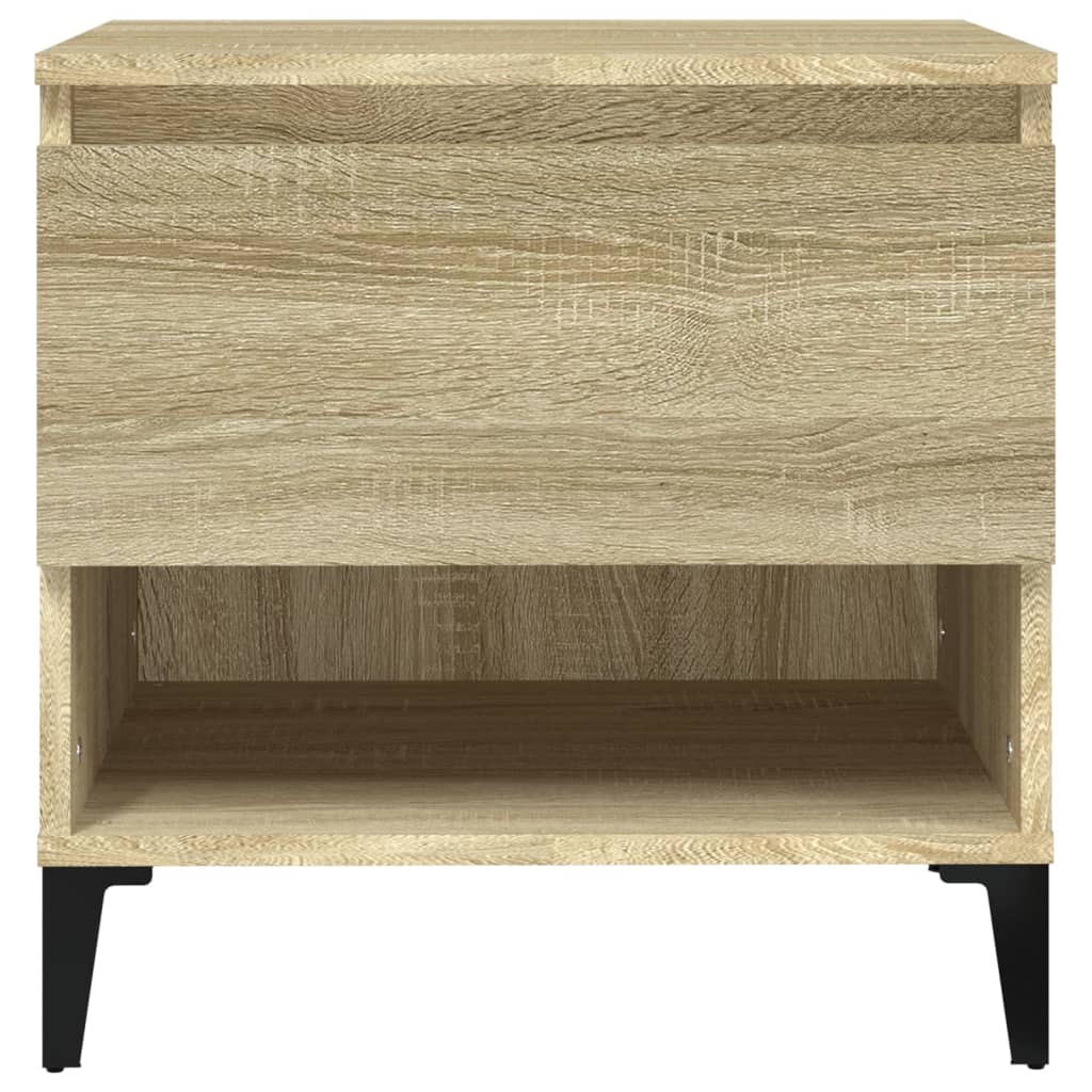 Bijzettafel 50X46X50 Cm Bewerkt Hout Sonoma Eikenkleurig