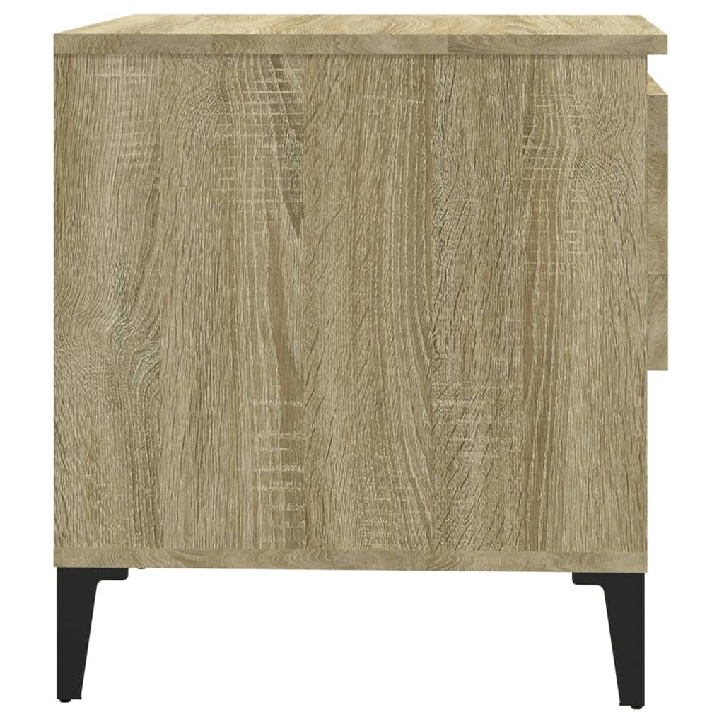 Bijzettafel 50X46X50 Cm Bewerkt Hout Sonoma Eikenkleurig