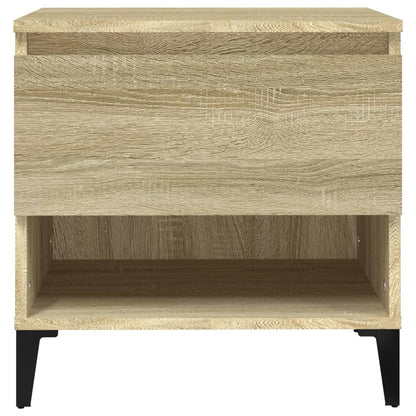 Bijzettafels 2 St 50X46X50 Cm Bewerkt Hout Sonoma Eikenkleurig