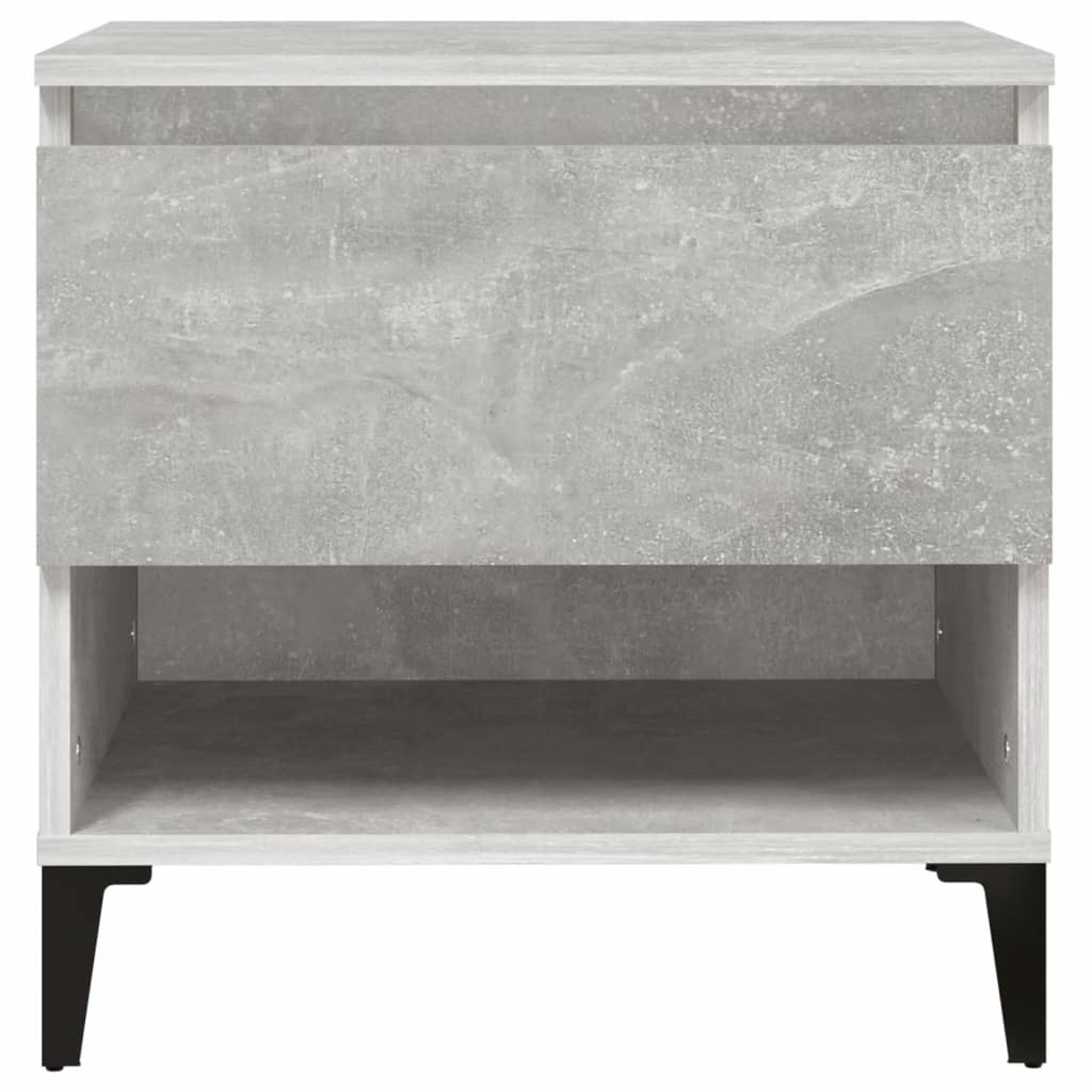 Bijzettafel 50X46X50 Cm Bewerkt Hout Betongrijs
