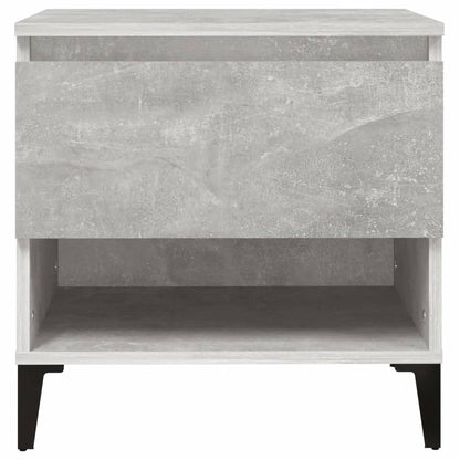 Bijzettafel 50X46X50 Cm Bewerkt Hout Betongrijs