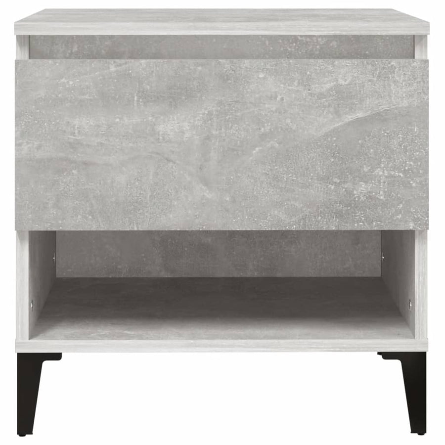 Bijzettafel 50X46X50 Cm Bewerkt Hout Betongrijs