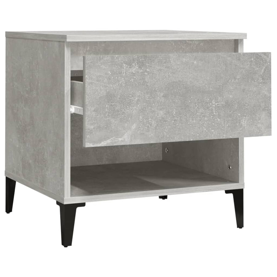 Bijzettafel 50X46X50 Cm Bewerkt Hout Betongrijs
