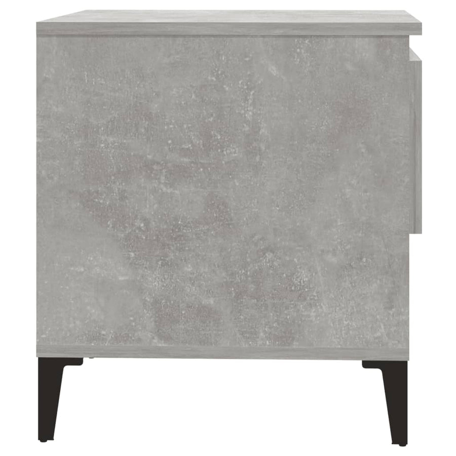 Bijzettafel 50X46X50 Cm Bewerkt Hout Betongrijs