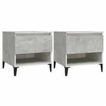 Bijzettafels 2 St 50X46X50 Cm Bewerkt Hout Betongrijs