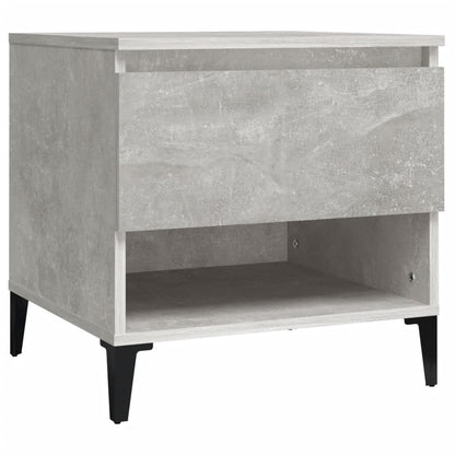 Bijzettafels 2 St 50X46X50 Cm Bewerkt Hout Betongrijs