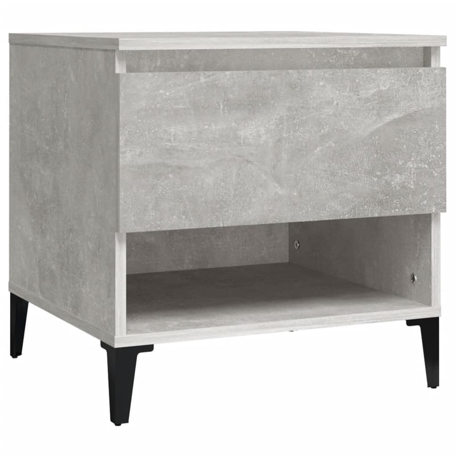 Bijzettafels 2 St 50X46X50 Cm Bewerkt Hout Betongrijs