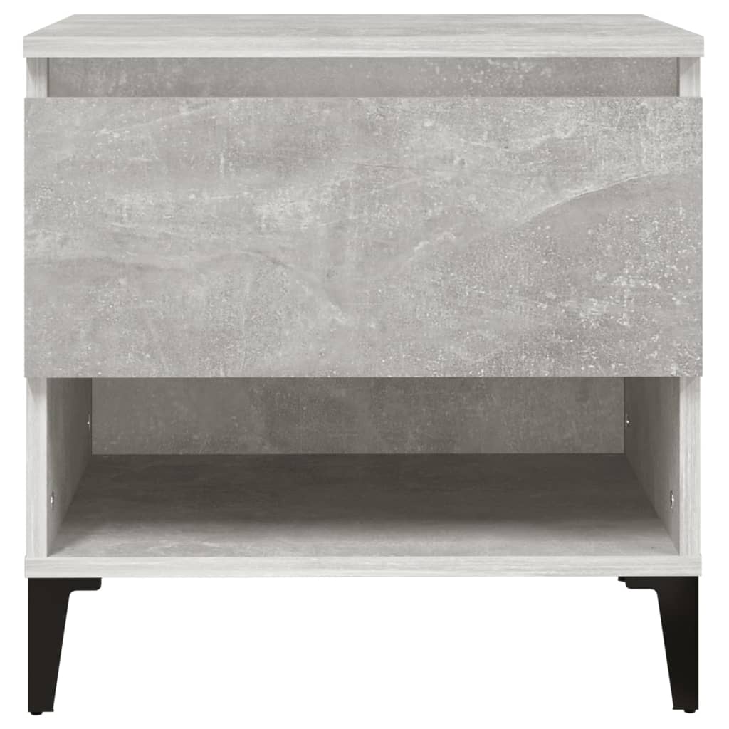 Bijzettafels 2 St 50X46X50 Cm Bewerkt Hout Betongrijs