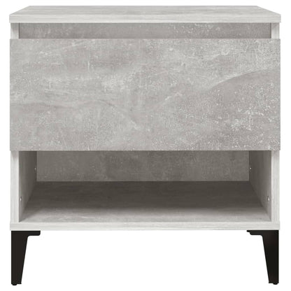 Bijzettafels 2 St 50X46X50 Cm Bewerkt Hout Betongrijs