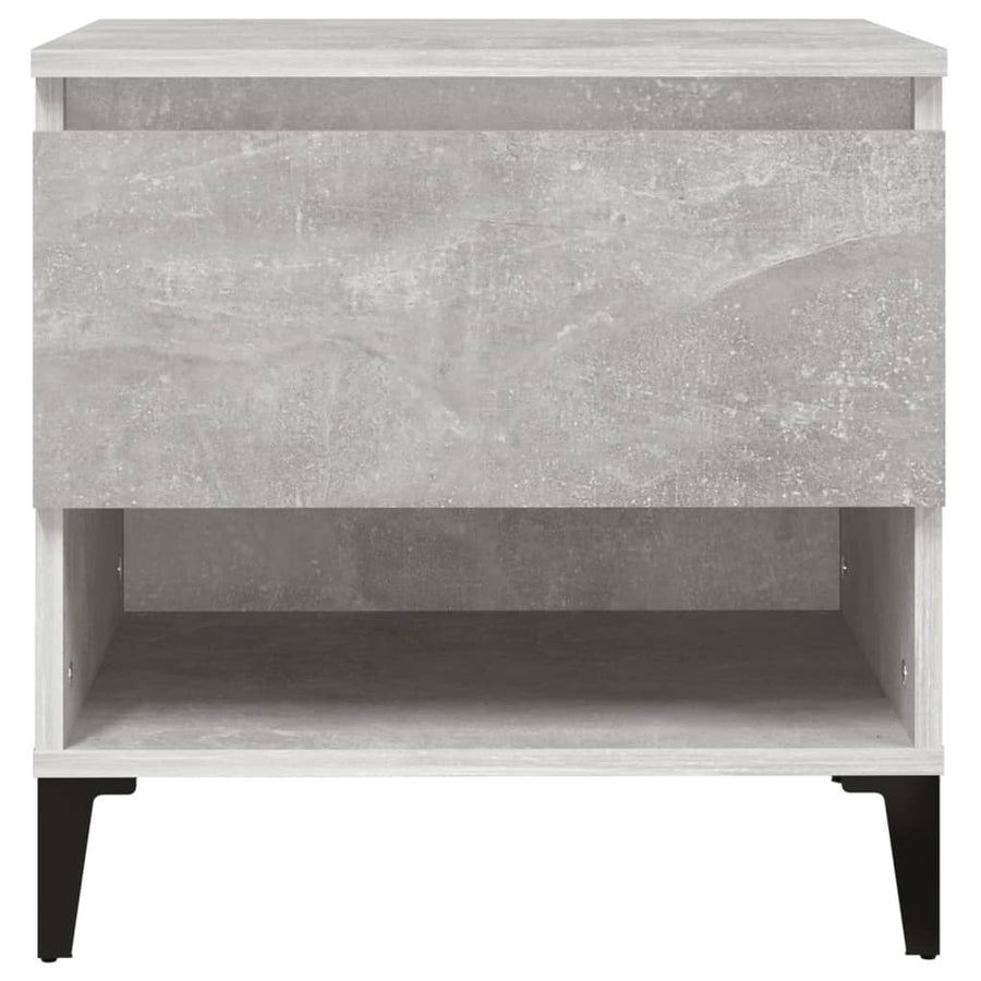 Bijzettafels 2 St 50X46X50 Cm Bewerkt Hout Betongrijs