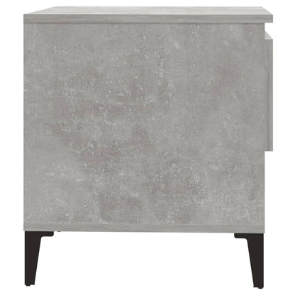 Bijzettafels 2 St 50X46X50 Cm Bewerkt Hout Betongrijs