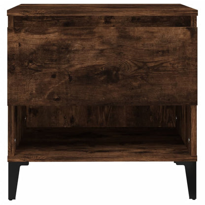 Bijzettafel 50X46X50 Cm Bewerkt Hout Gerookt Eikenkleurig