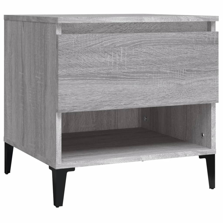 Bijzettafel 50X46X50 Cm Bewerkt Hout Grijs Sonoma Eikenkleur